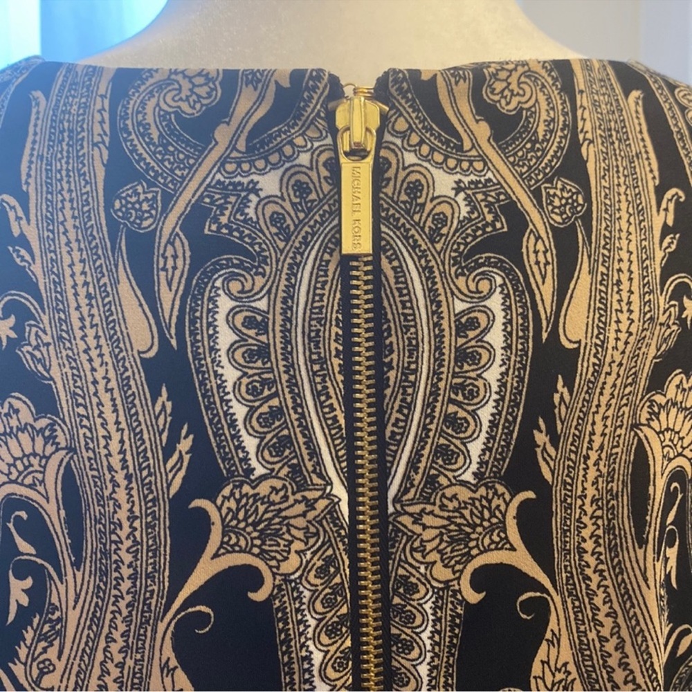 Michael Michael Kors Solid Border Paisley Shift D… - image 4